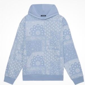 Talentless Paisley print Men's Blue Patterned Hoodie